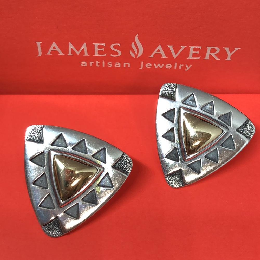 James Avery Triangle SW earrings